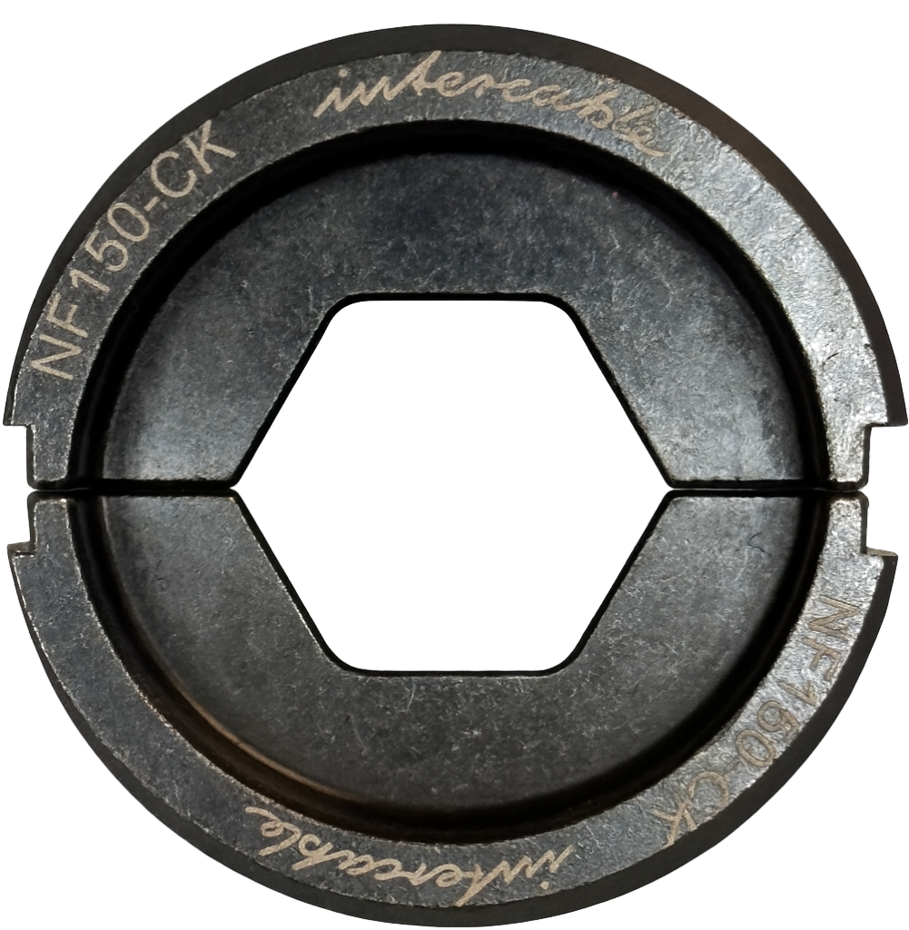 Matrice de sertissage Intercable NF150-CK conforme NFC 20-130 pour sertisseuse hydraulique