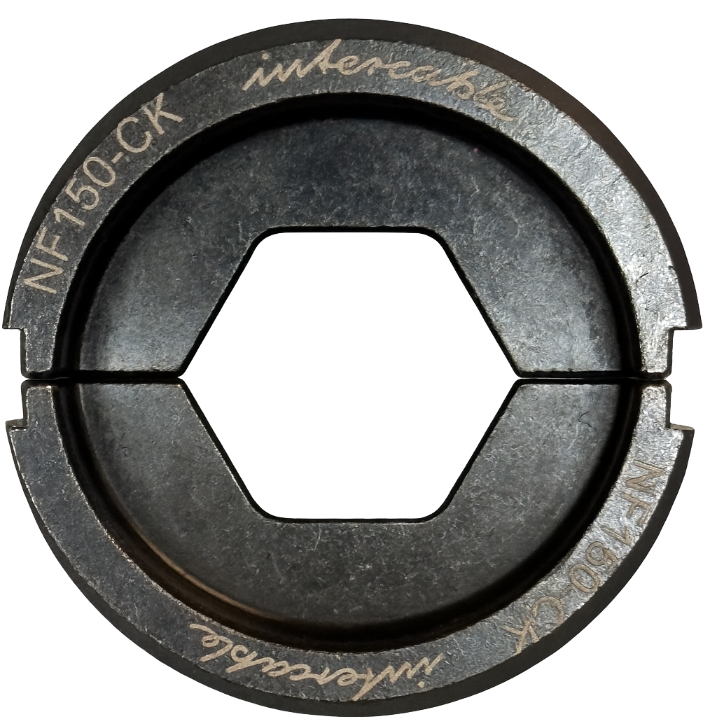 Matrice de sertissage Intercable NF150-CK conforme NFC 20-130 pour sertisseuse hydraulique